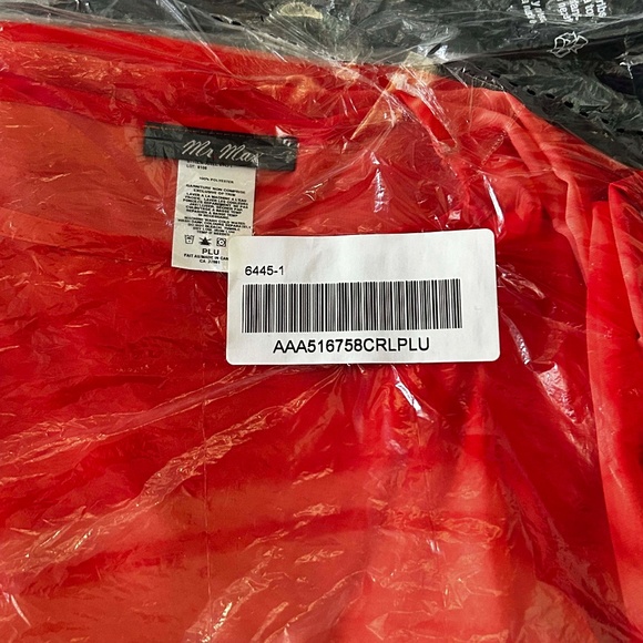 PONCHO, CHIFFON, CORAL, SIZE PLUS, WITH BELT, MADE IN CANADA!, PULL OVER, MR MAX - Picture 15 of 16